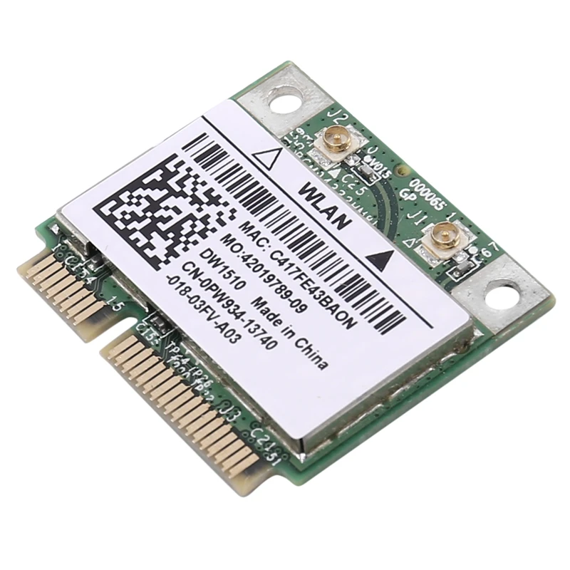 

AU42 -BCM94322HM8L BCM94322 Dual Band 300Mbps Mini PCIE Wifi Wireless Network Card 802.11A/B/G/N DW1510 For Mac OS/Hackintosh