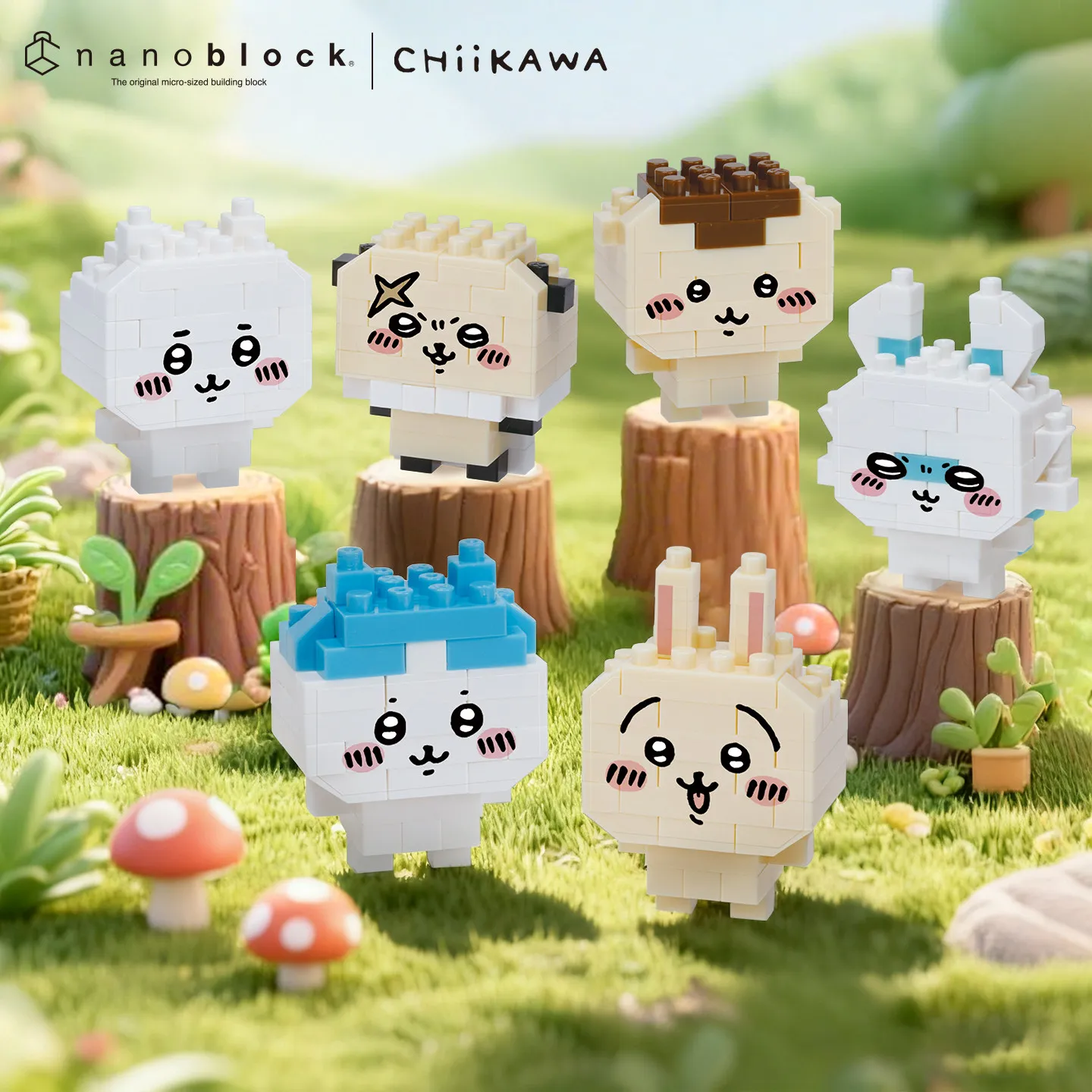 Фото Набор микро-блоков Nanoblock Chiikawa Usagi: миниатюрная модель, милая японская оригинальная мультяшная фигурка-головоломка, подарок №3