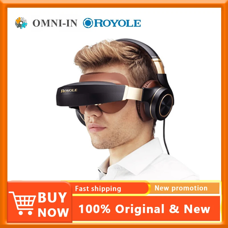

Royole Moon All in One Private Cinema VR Headset HIFI Headphone Moon 3D Mobile Cinema 3D IMAX HD VR Virtual Reality Glasses