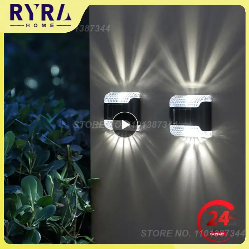 

Солнечные настенные светильники, наружные водонепроницаемые светодиодные фонари, 1 ~ 5 шт.