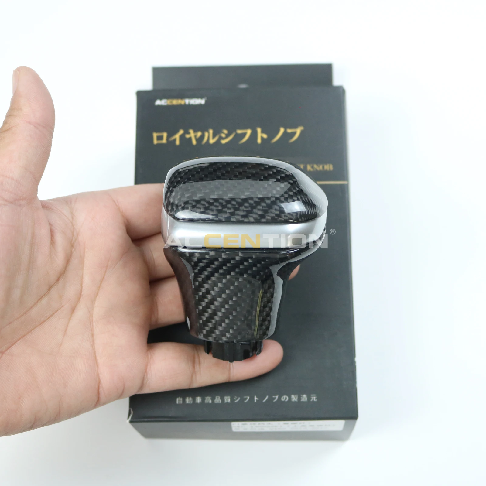 Черная ручка переключения передач из углеродного волокна для Toyota Sienna 2021 2022 2023 2024