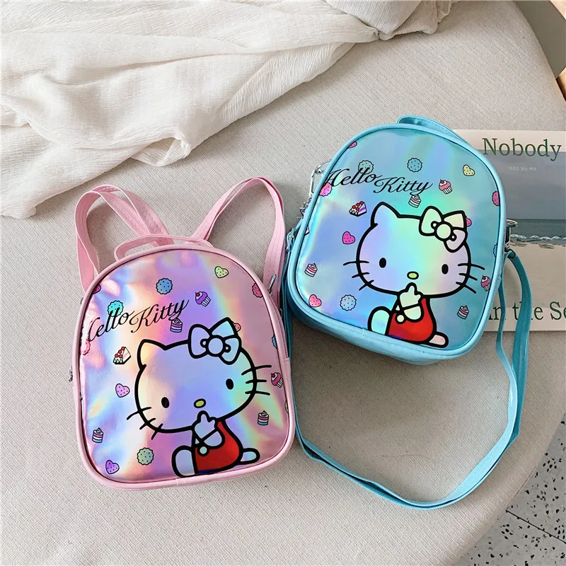 

Hello Kitty Children's Backpack Sanrio Kawaii Crossbody Bag Multifunctional Trendy Schoolbag for Kindergarten Children