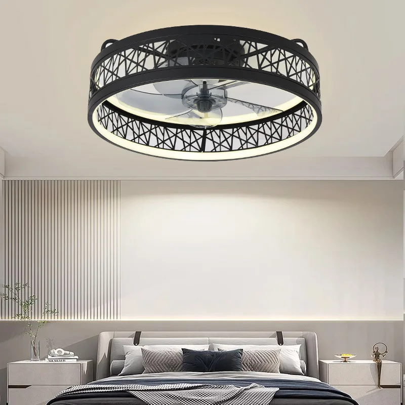 Потолочный вентилятор для спальни новый ультратонкий Встроенный электрический