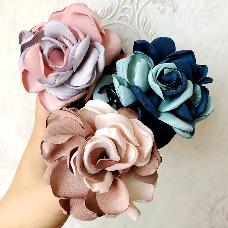 Большой цветок женские заколки для волос новинка винтажные модные головные