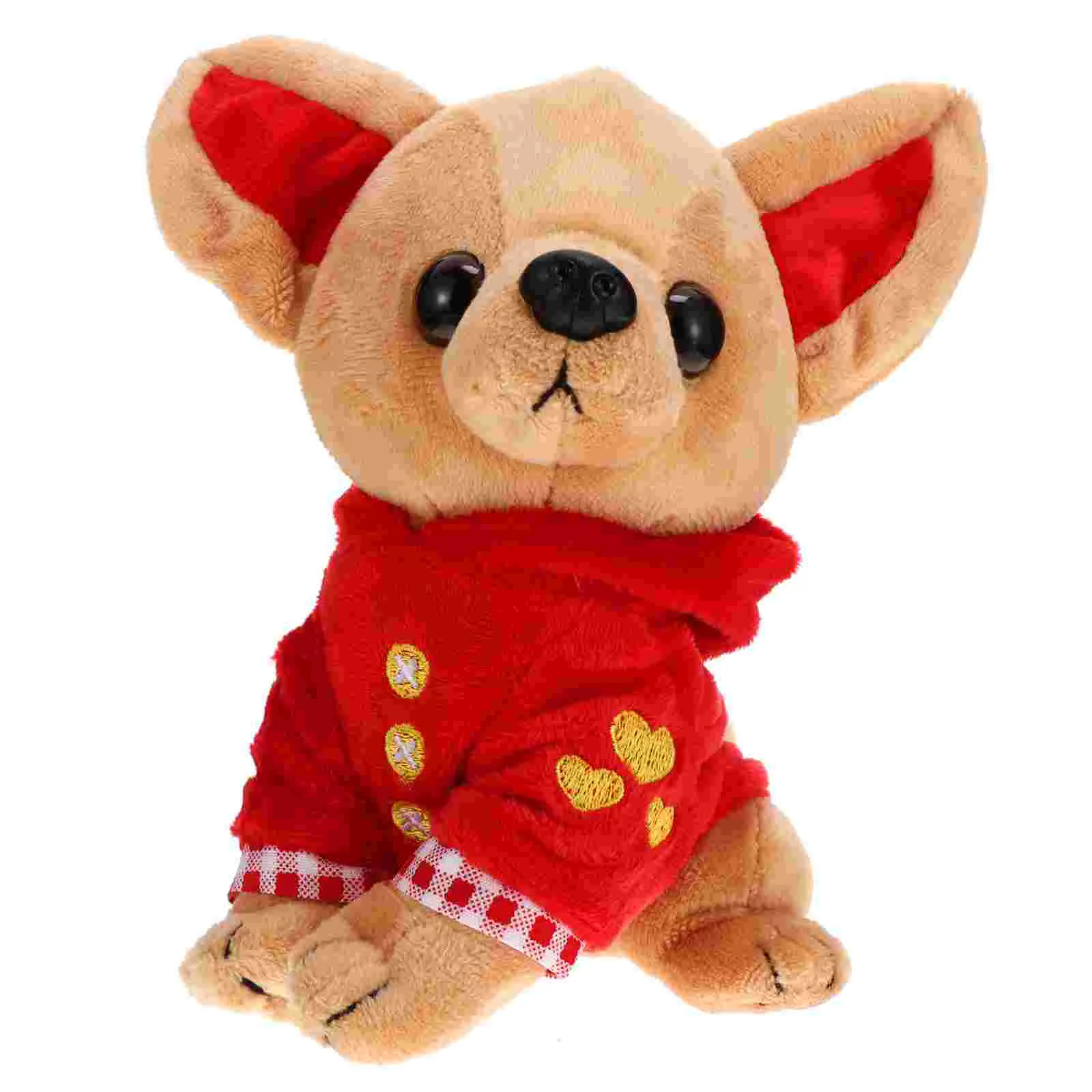 

1 шт. креативная плюшевая собака Чихуахуа на День святого Валентина, прекрасная плюшевая игрушка