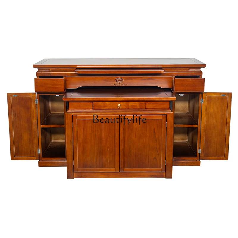 Стол из цельного дерева чехол для благовоний бытовой шкаф алтаря стол Baxian Zhongtang