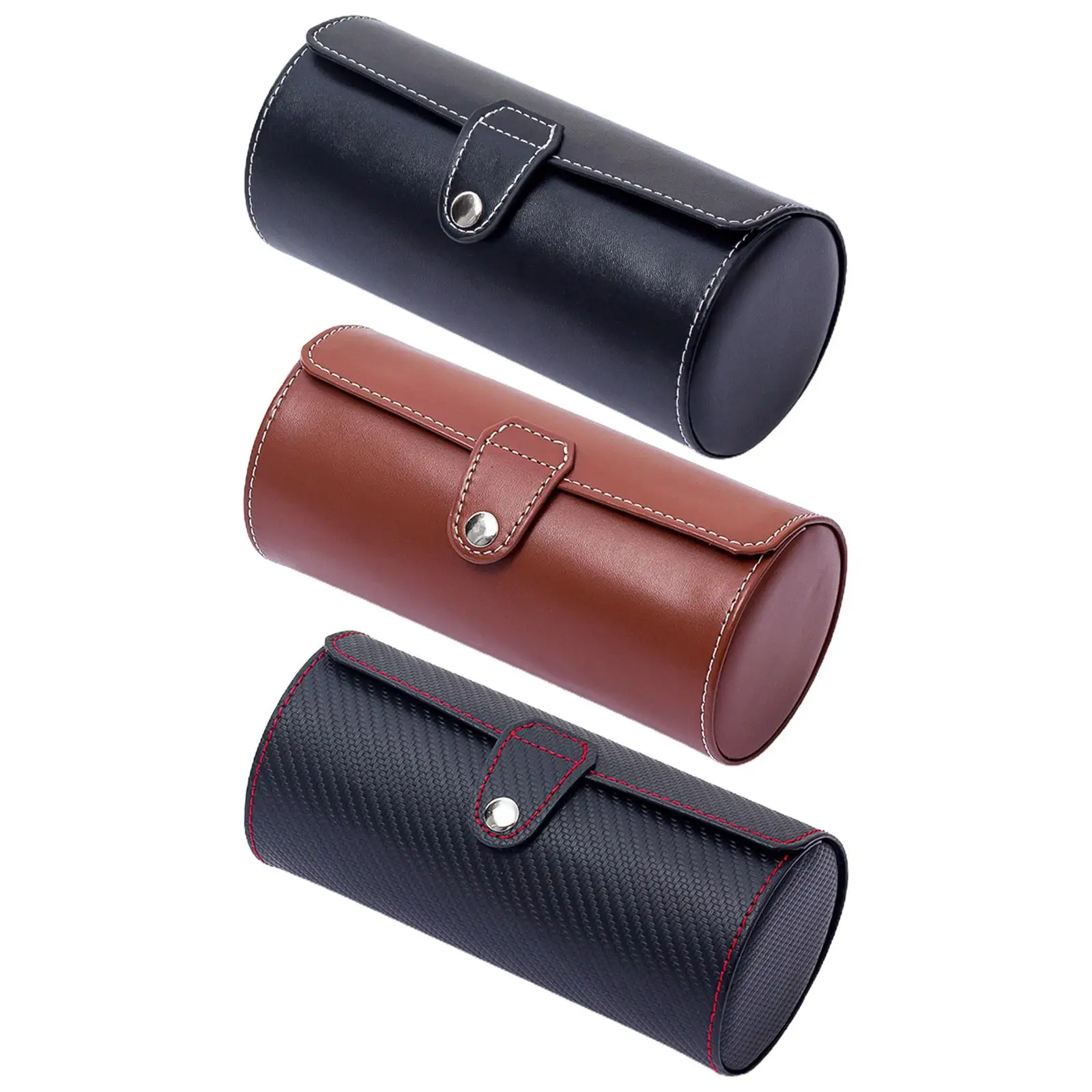 

Wrist Watch Display Case with 3 Compartments for Watch Store Jewelry Gift Box Wide Application