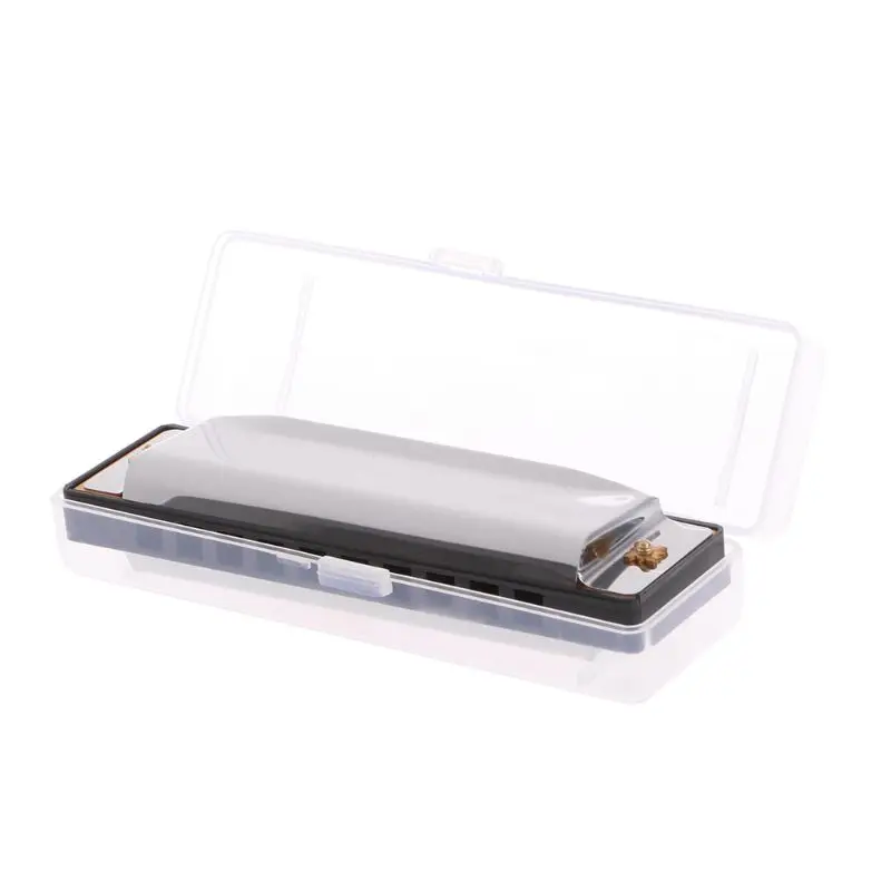

Blues Harmonica 10 Holes for KEY of C Musical Instrument Stainless Steel with fo
