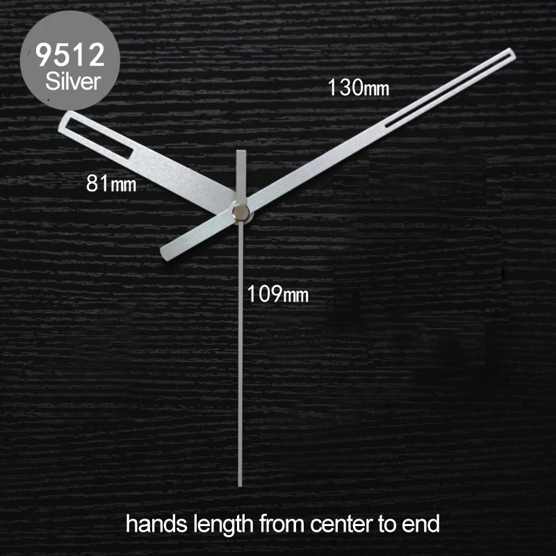 

Набор стрелок для часов Yurudder 9512#, серебристые и черные