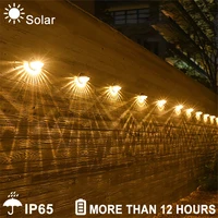 outdoor solar wall lights 248pcs waterproof stairs deck fence garden lights for park courtyard balcany landscape lighting lamp