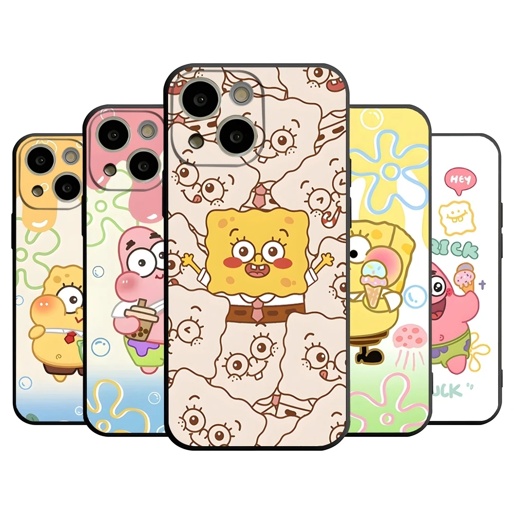 S-губка-Боб-Патрик звезда чехол для телефона Apple Iphone 15 Pro Max 12 Mini 13 11 14 Xr X Xs 6 6s 8 7 Plus