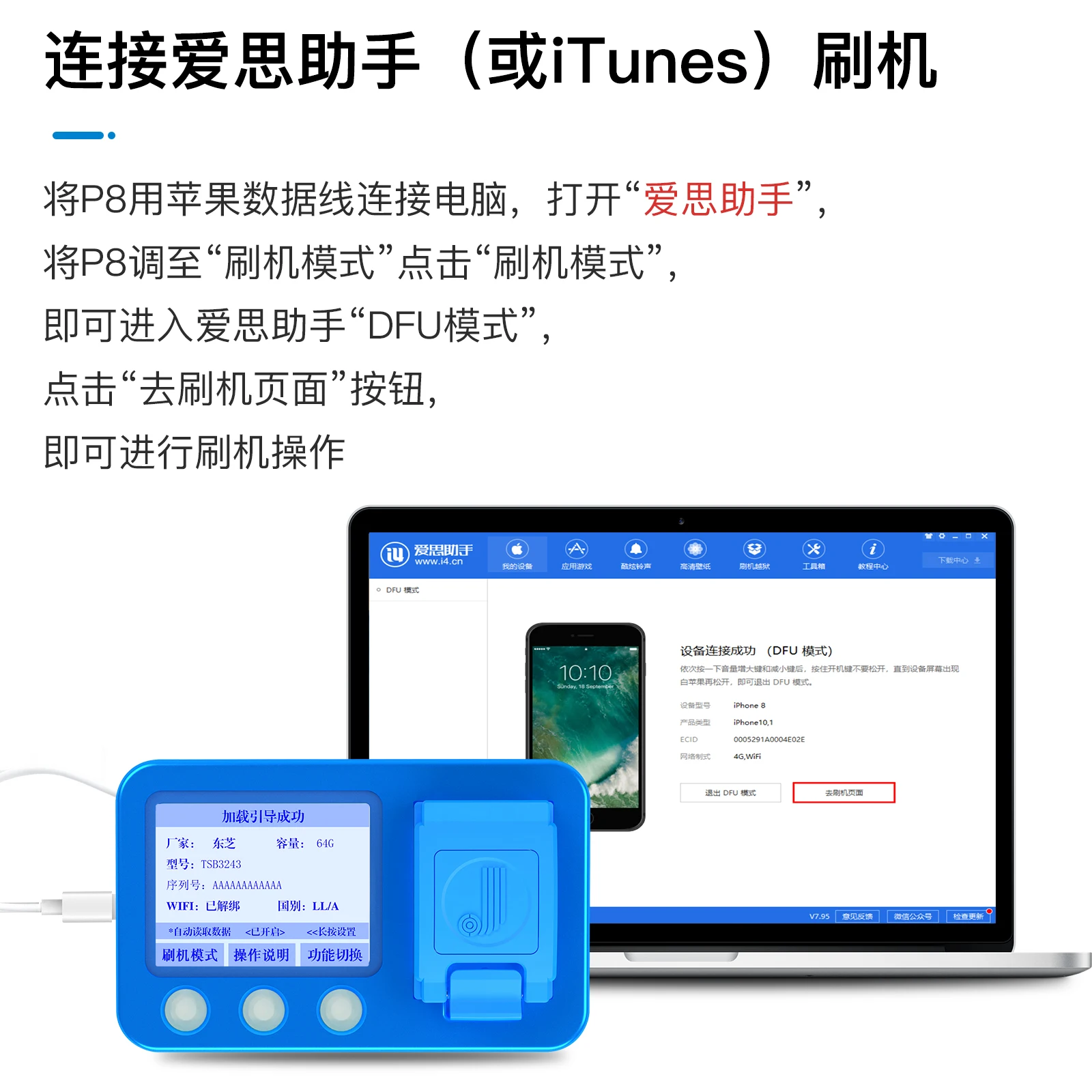 Плата JC P8 PCIE NAND программатор для IPhone 8 P X серийный номер чтение запись ошибка