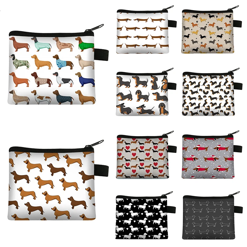 

Cute Pug Dog Pattern Coin Purses Women Lovely Pet Animal Mini Wallet Ladies Key Credit Card Bag Small Lipstick Bags Gift