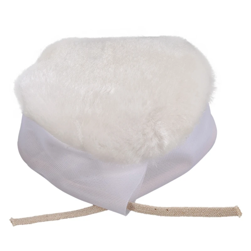 

20Pcs Polisher/Buffer Kit Soft Wool Bonnet Pad White:4 Inch