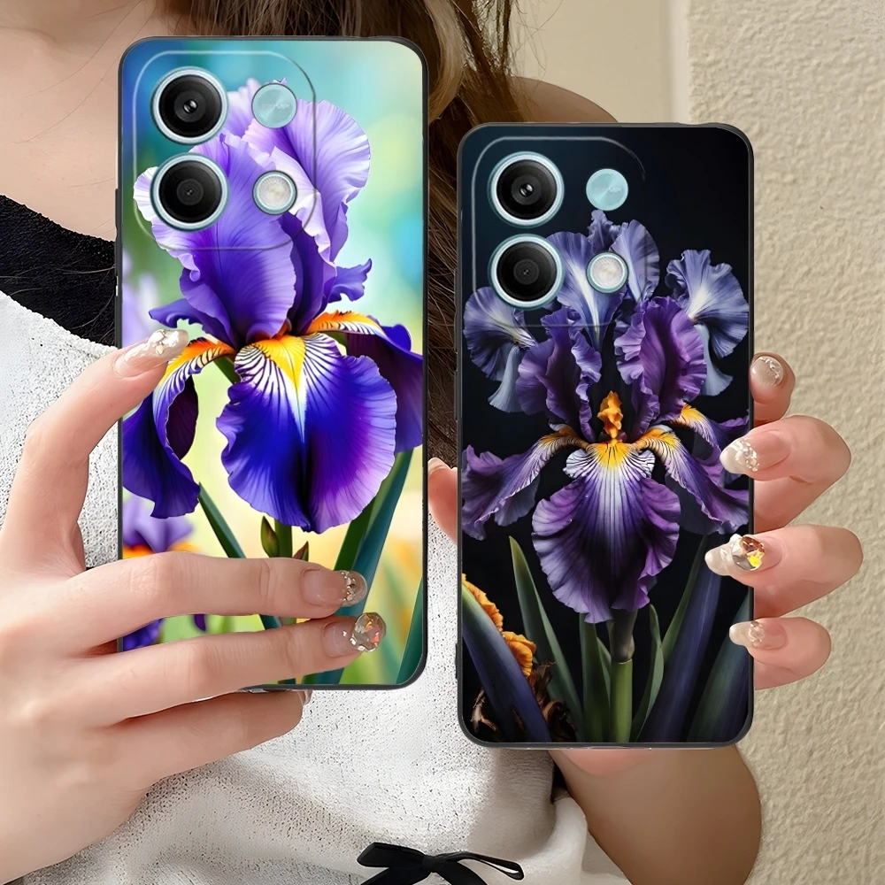 Чехол для мобильного телефона Iris Flower Pretty чехол Xiaomi Redmi Note 13 12 11 10 9 8 7 6 S A Pro Lite Plus