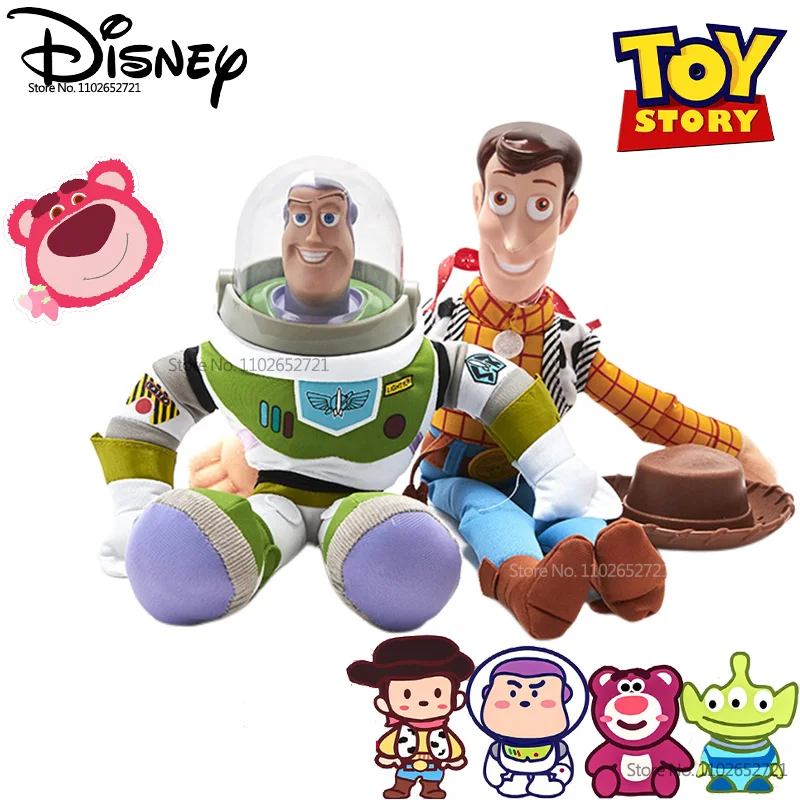 

New Anime Disney Toy Story Figure Woody Buzz Lightyear Cartoon Soft Stuffed Plush Dolls Toys Kids Xmas Birthday Gift