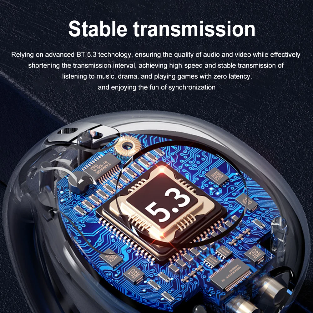 Фото Bluetooth-наушники T75 с клипсой, костной проводимостью, с микрофоном №5