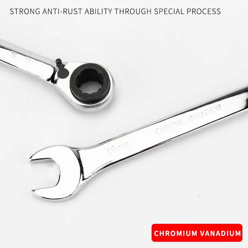 1 шт. двухсторонний Трещоточный ключ с трещоткой двунаправленное автоматическое