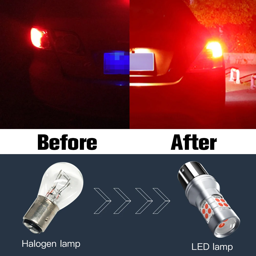 Светодиодсветильник лампа Canbus P21/5W 1157 BAY15D для Lada Granta 2190 2011-2018 Largus Priora 2171 Vesta 2015-2021 XRAY