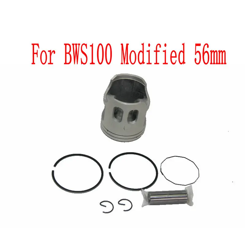 

For Yamaha 100cc 2 Stroke Scooter BWS 100 56mm Diameter Cylinder Used Motorcycle BWS100 56mm Modified Piston & Ring Set Kit