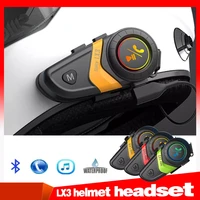bluetooth 5 0 motorcycle helmet headset no intercom function handsfree headset microphone waterproof moto interphone headset