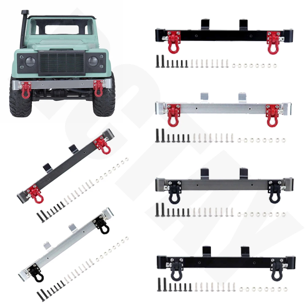 1/12 MN D90 D91 D96 D99S MN90 MN96 MN99 MN99S Запчасти для радиоуправляемых автомобилей алюминиевые Запчасти для ЧПУ передний бампер