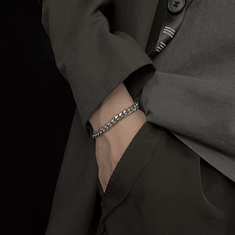 Европейский и американский многоразмерный браслет-цепочка в стиле хип-хоп Панк