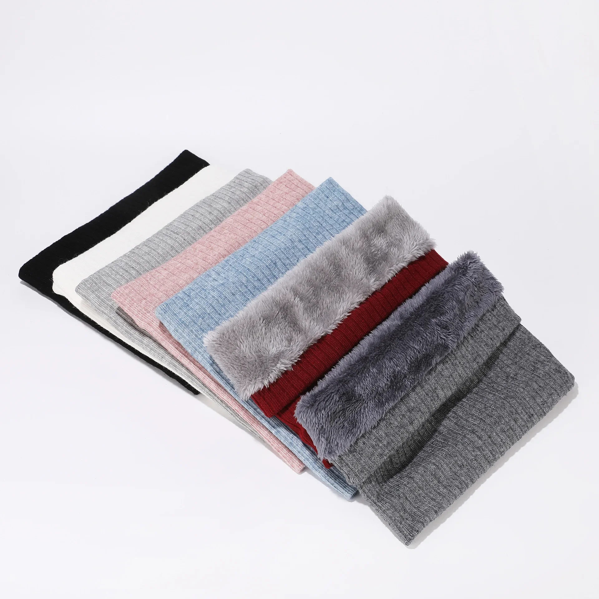 Зимняя мужская и женская уличная двухслойная теплая шея на флисовой подкладке