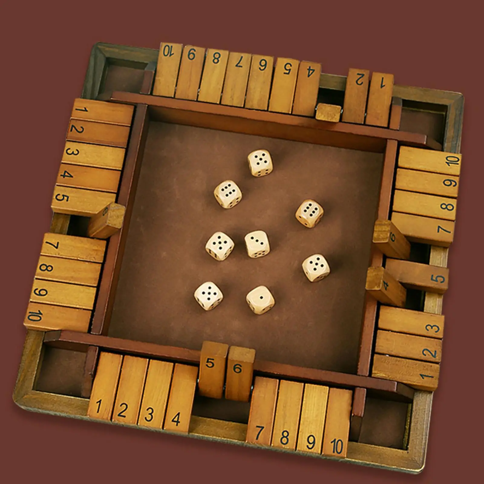 

Wooden Shut The Box game Parent Child Interactive for Pub Indoor Child
