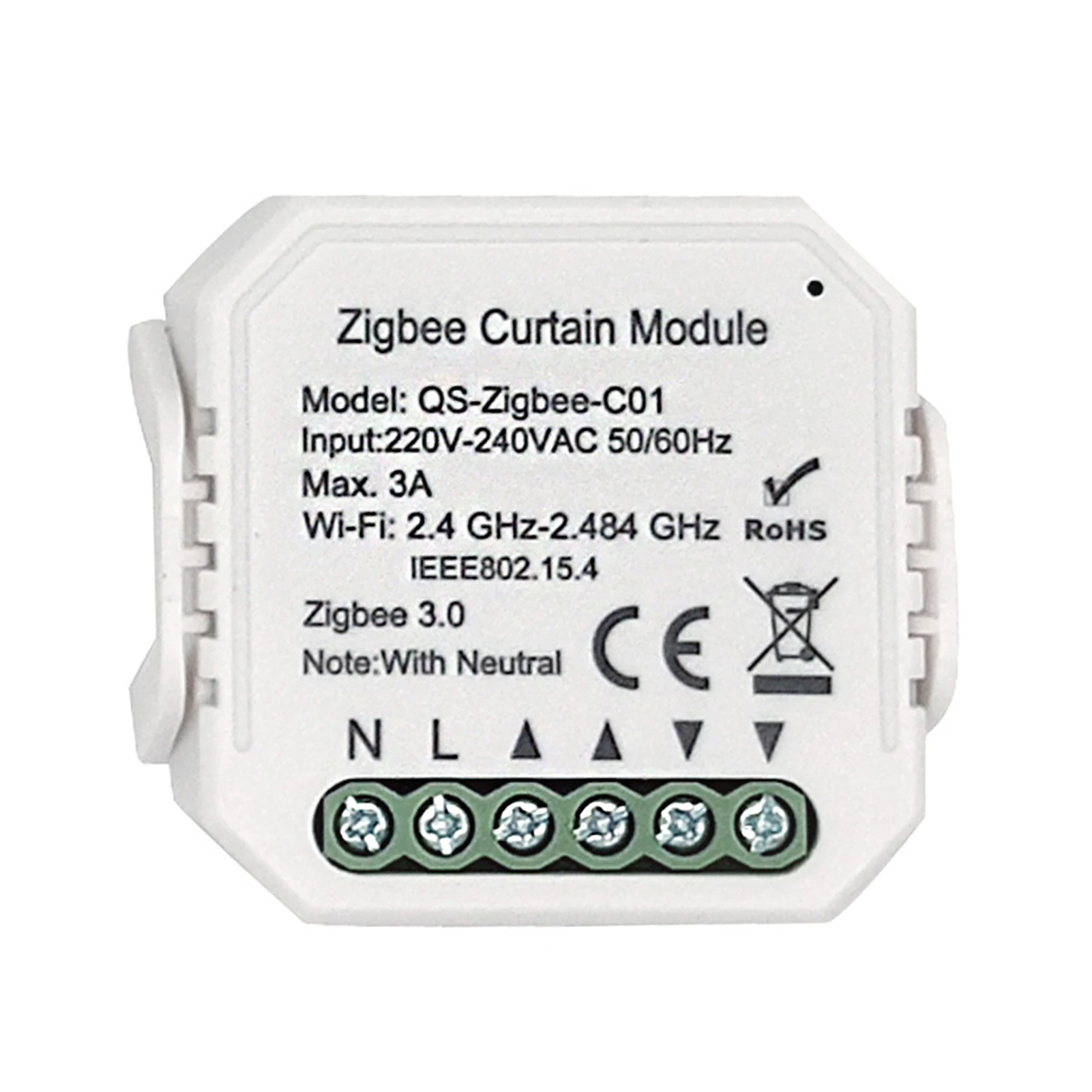 

Zigbee App Bedroom Curtain Switch Module Practical Blind Motor For Roller Shutter Family Sharing Wireless Smart Remote Control