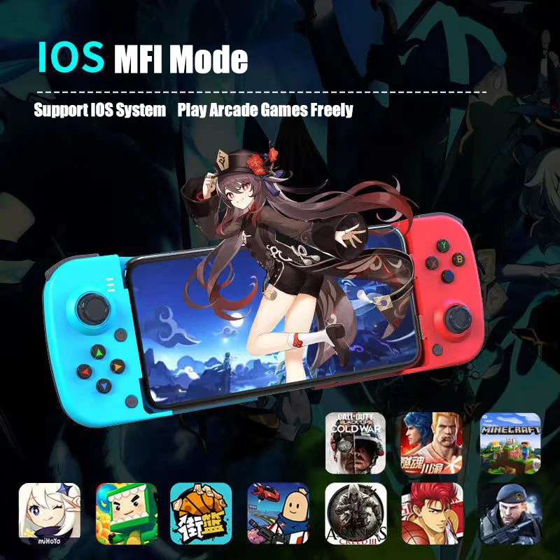 

2022 Wireless Gamepad Bluetooth-compatible Type-C Gaming Controller Portable Joystick Gamepads For PS4 IOS Android /switch PC