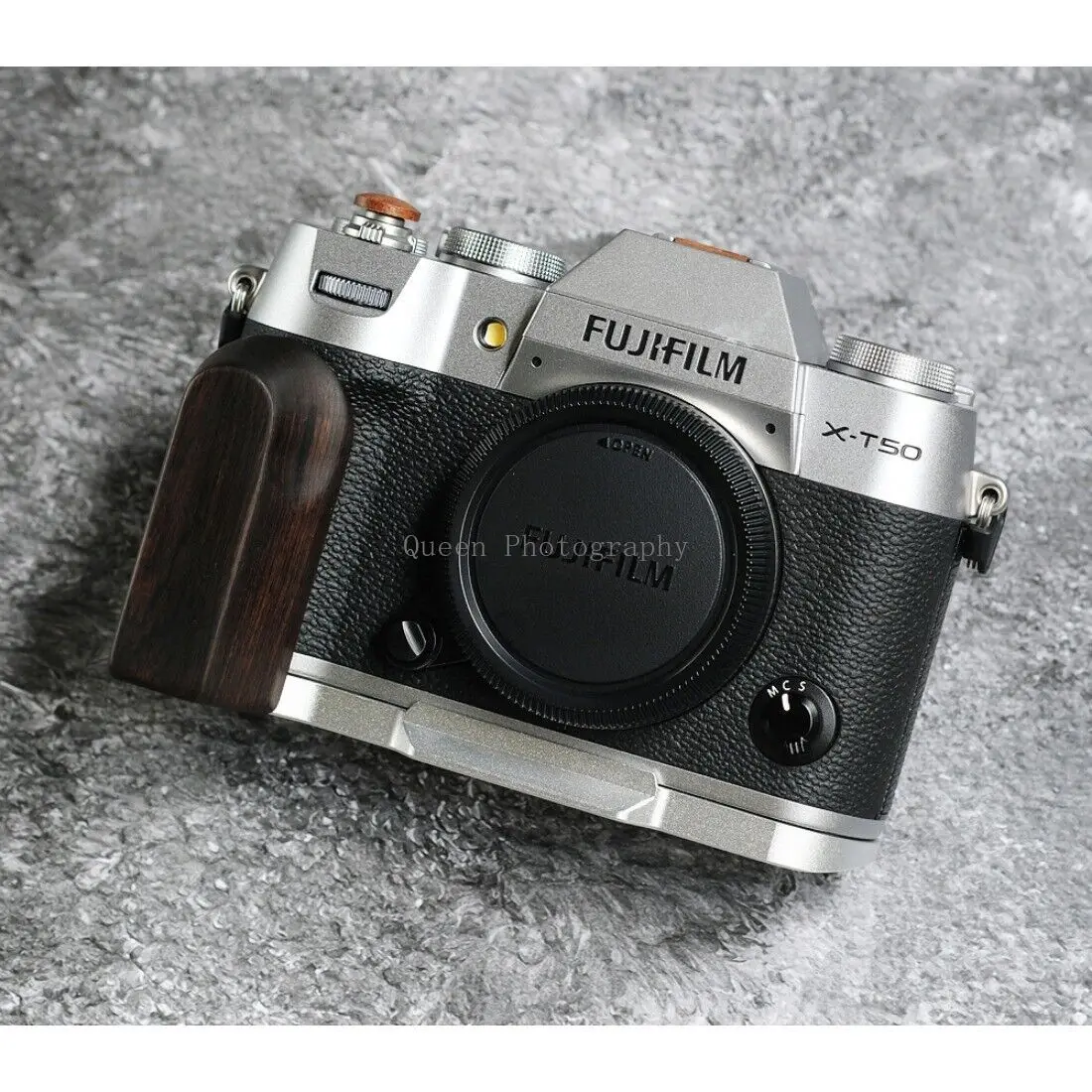 Деревянная ручка для камеры на палец L-образная пластина базовый зажим Fujifilm XT50 Fuji