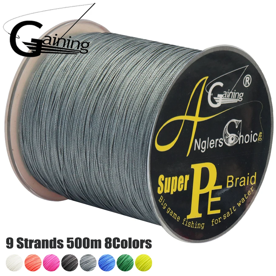 

Super Strong Multifilament PE Braid Fishing Line 9 Strands 500m Extreme Braided Line Fishing Cord