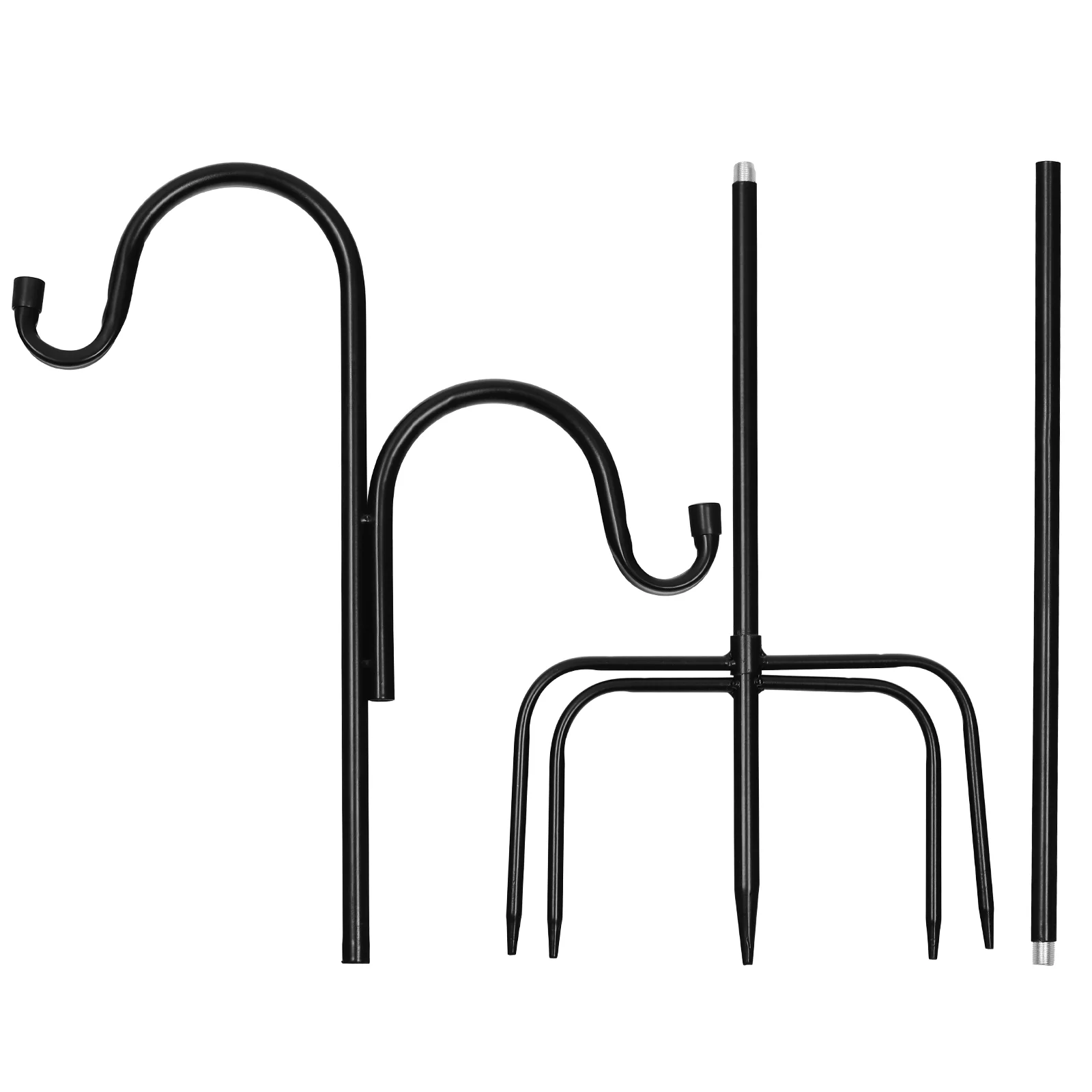 

Outdoor Stand Shepherd Hook Hanger Lantern Hooks Base Garden Stakes Shepherds Decorative Hanging