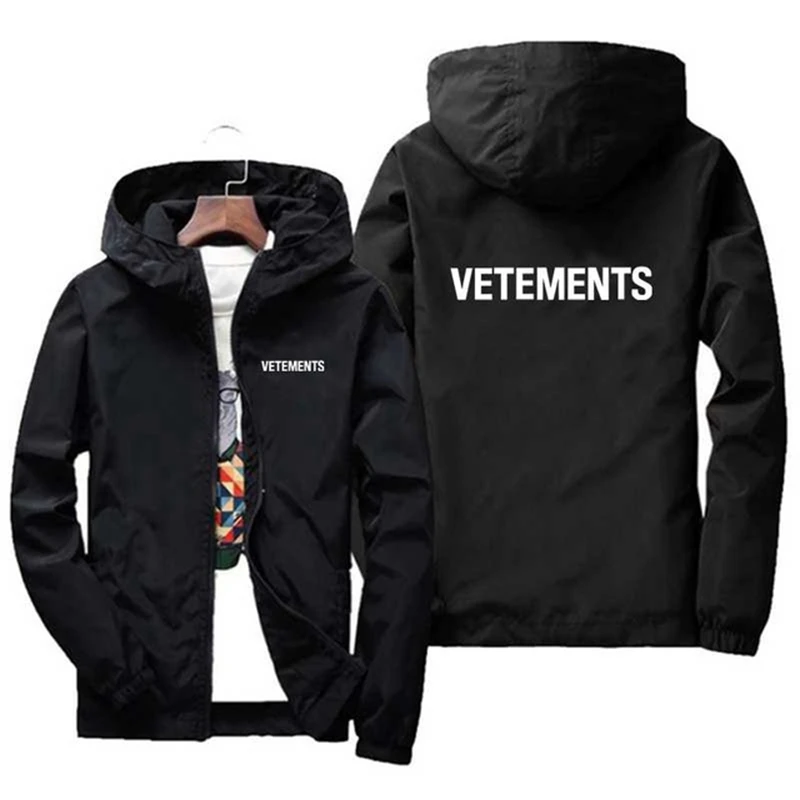 Spring fall 2022 Men's and Women's Fashion VETEMENTS Jackets and Outerwear New men's and women's windbreakers Bomber Jackets Men