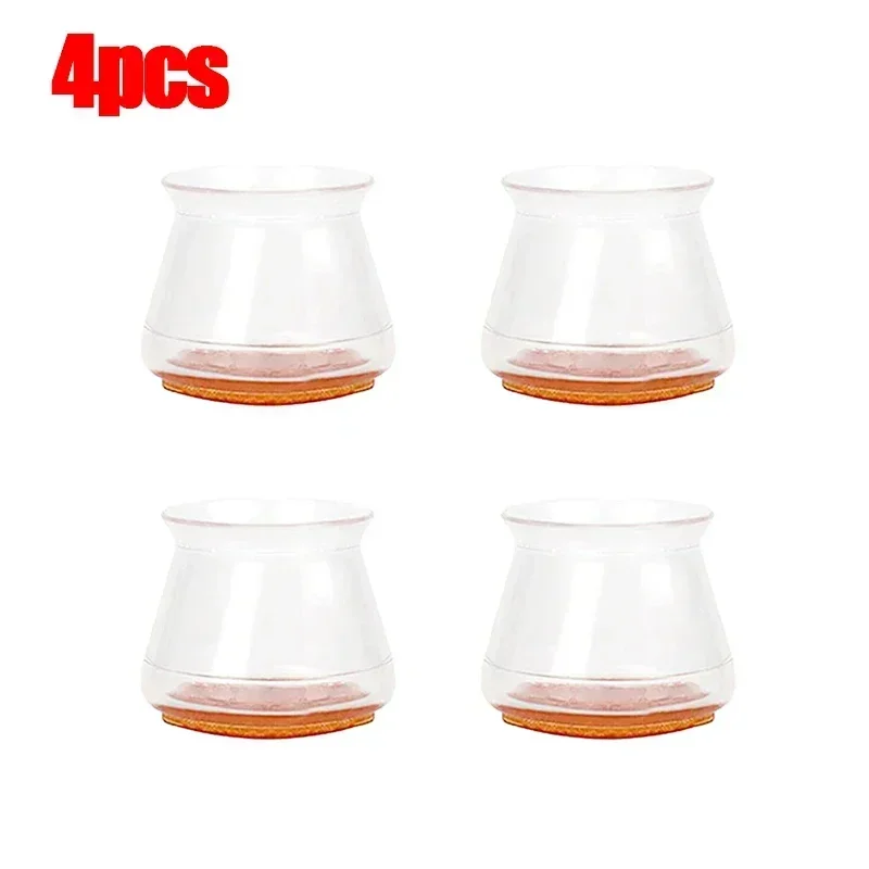 

4/8/16 шт., защитные накладки на пол для ножек стула, силиконовые защитные накладки на ножки стула, чехлы, мебельные накладки, ползунки с завернутым войлочным дном