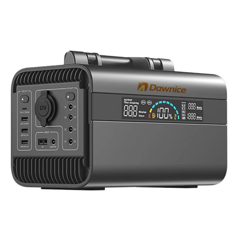 

Portable Power Station 600W Outdoor Mobile Energy Storage Power Supply Solar Emergency Power Bank AC/DC/USB Charging MethoDS