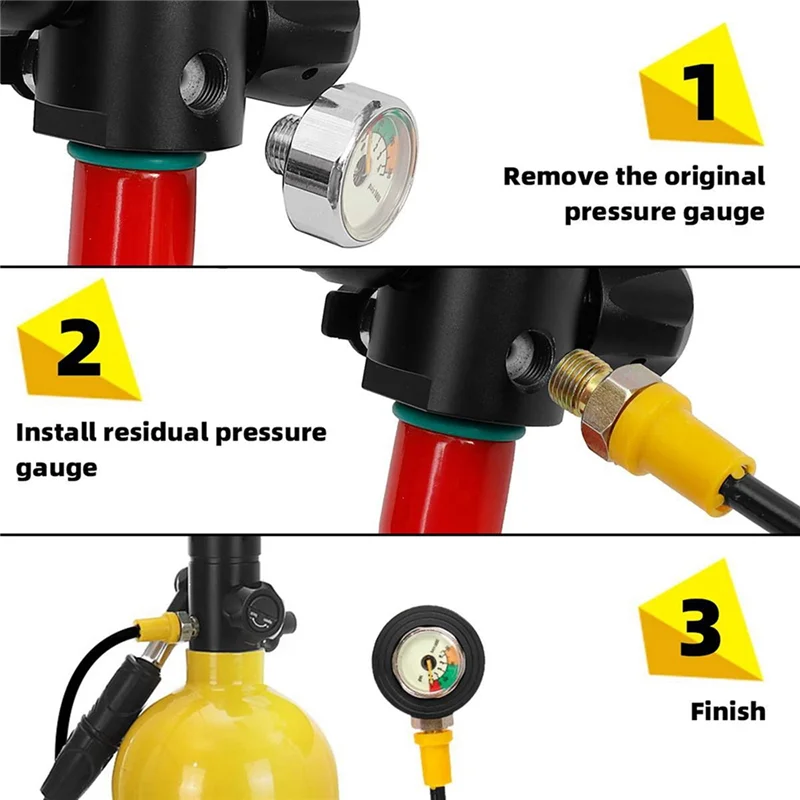 Обновленный манометр DIDEEP замена подходит для резервуара подводного плавания