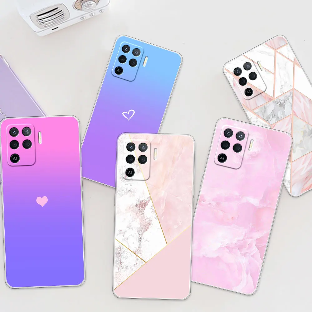 Для Oppo Reno5 F Z K чехол Мягкий силиконовый прозрачный для Lite телефона Pro Plus Funda