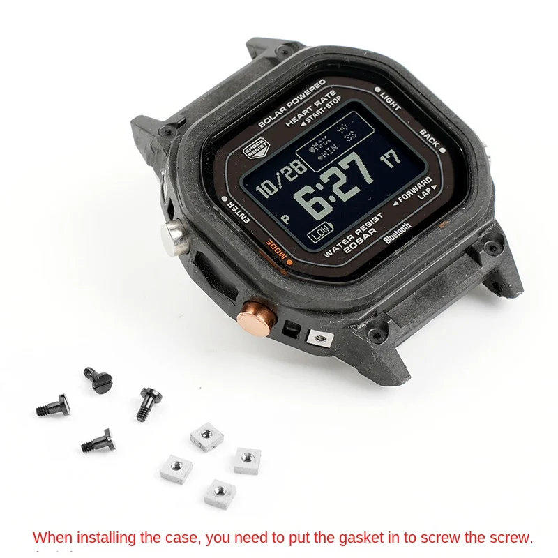 Фото Корпус и ремешок 3516 DW-H5600, браслет из нержавеющей стали для G-SHOCK Casio G-Space, модифицированный металлический браслет, золотые, серебряные, черные ленты №4