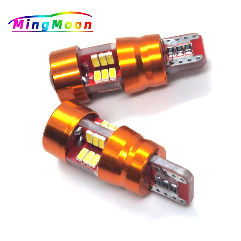 

100 шт., автомобисветильник светодиодные лампы T10 27 SMD 3014