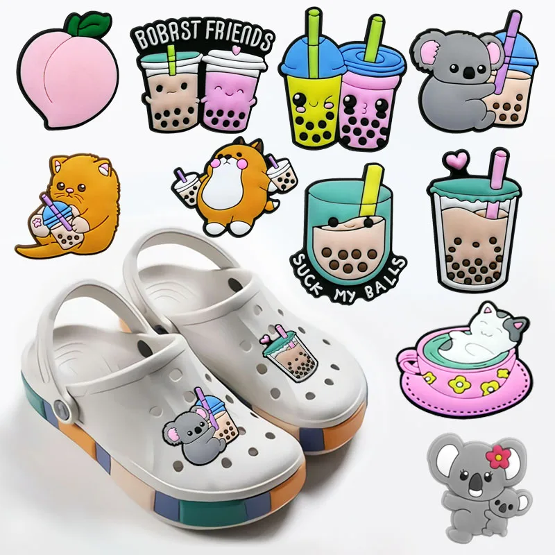 1 шт. подвеска для обуви в виде молочного чая |