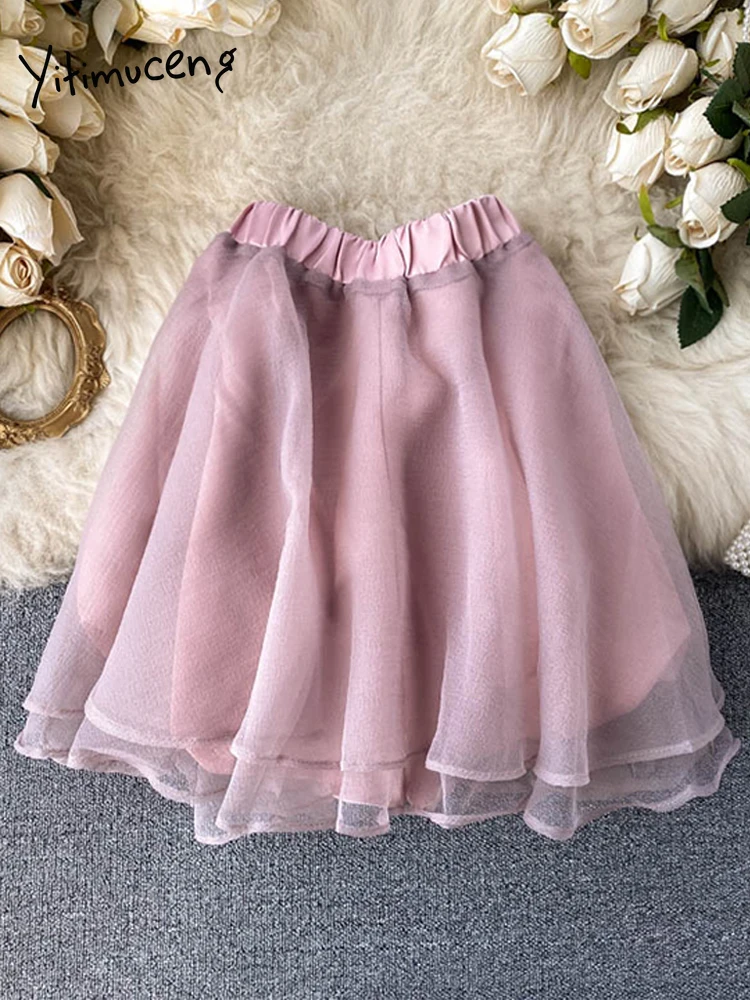 Милая розовая мини-юбка с высокой талией женское черное серое бальное платье