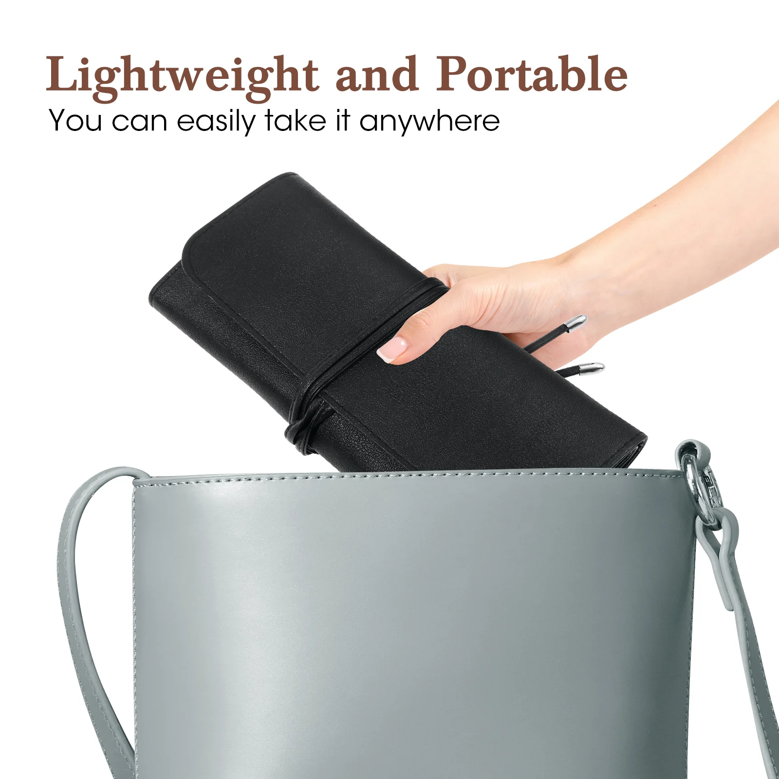 Сумка для хранения кистей лица держатель портативный органайзер сумка