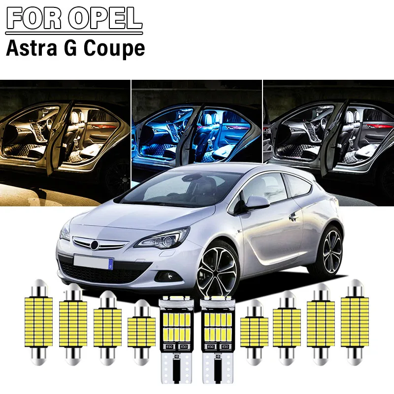 

Car LED Interior Dome Map Trunk Light Kit For OPEL Astra G Coupe Night Light Car Led Lamp Bulbs