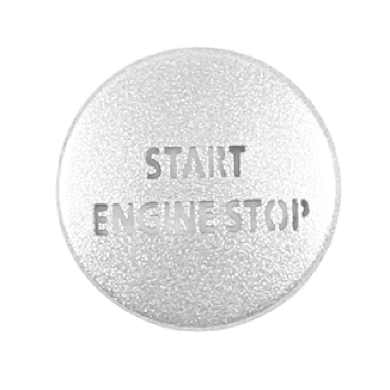 

Engine Start Stop Push Button Switch Sticker Cover For LR4 Discovery 4 & Land Rover Range Rover Sport 2010-2013, Silver