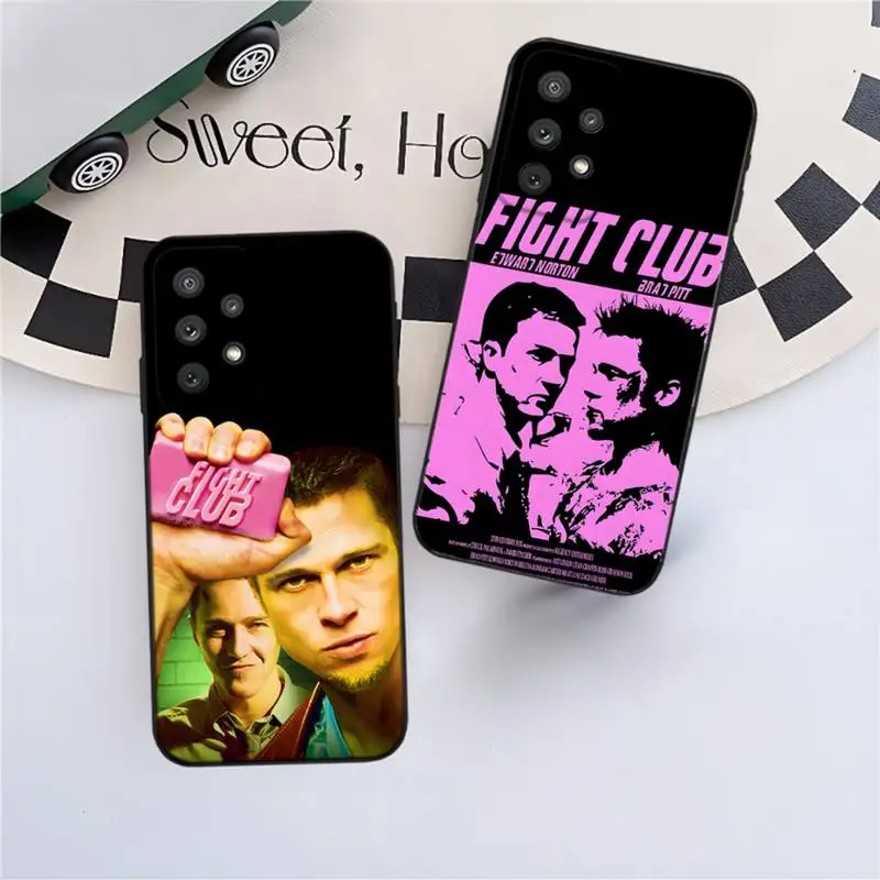 

Movie F-Fight Club Phone Case For Samsung Galaxy A13,A21s,A22,A31,A32,A52,A53,A71,A80,A91 Soft Black Phone Cover