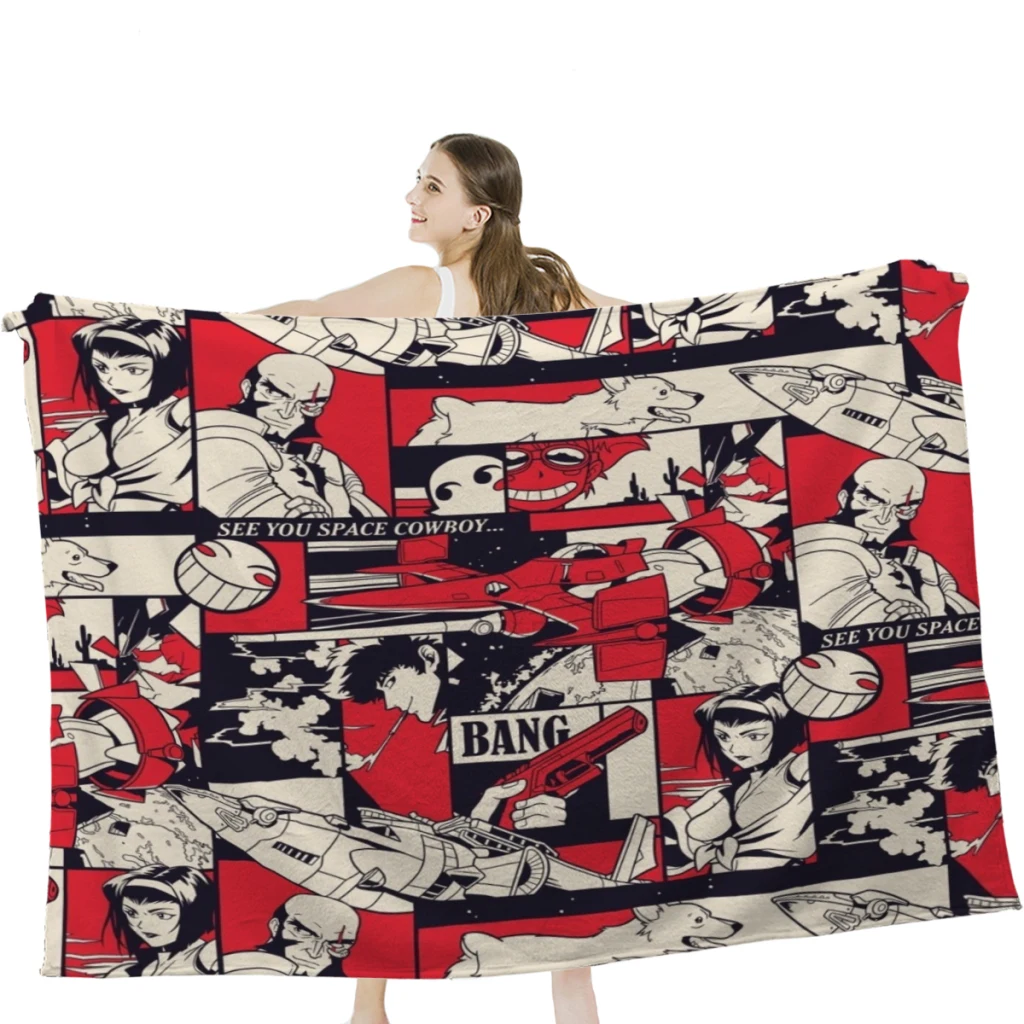 

Плед для кемпинга, с узором, мягкое бархатное одеяло