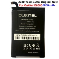 2020 new 100 ist original k6000 pro mobile phone battery for oukitel k6000 real 6000mah high quality replacement battery