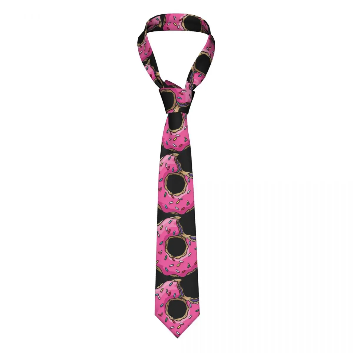 

Donut Necktie Men Women Skinny Polyester 8 cm Narrow Neck Tie for Mens Shirt Accessories Gravatas Party